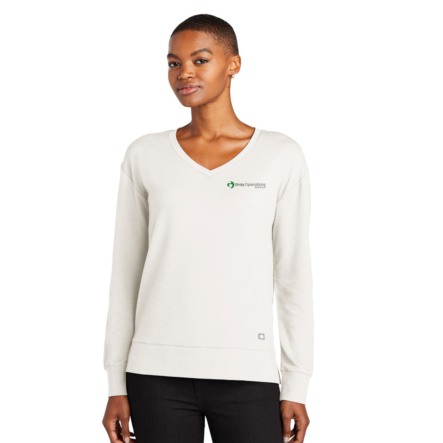 Women's OGIO® Luuma Flex Long Sleeve V-Neck -LOG825 - LS