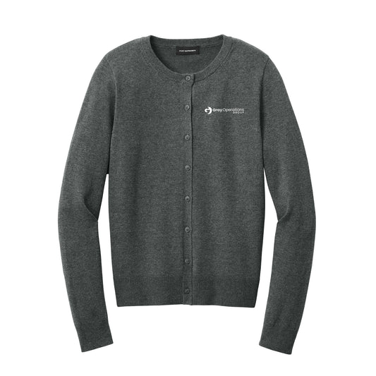 WOMEN'S Port Authority® Easy Care Crewneck Cardigan Sweater - LSW2870 - AO