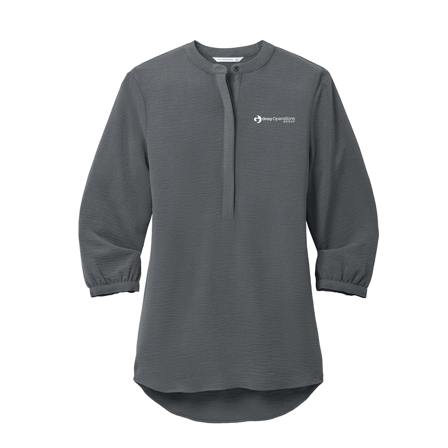 WOMEN'S Port Authority® 3/4-Sleeve Textured Crepe Tunic - LW713 - AO