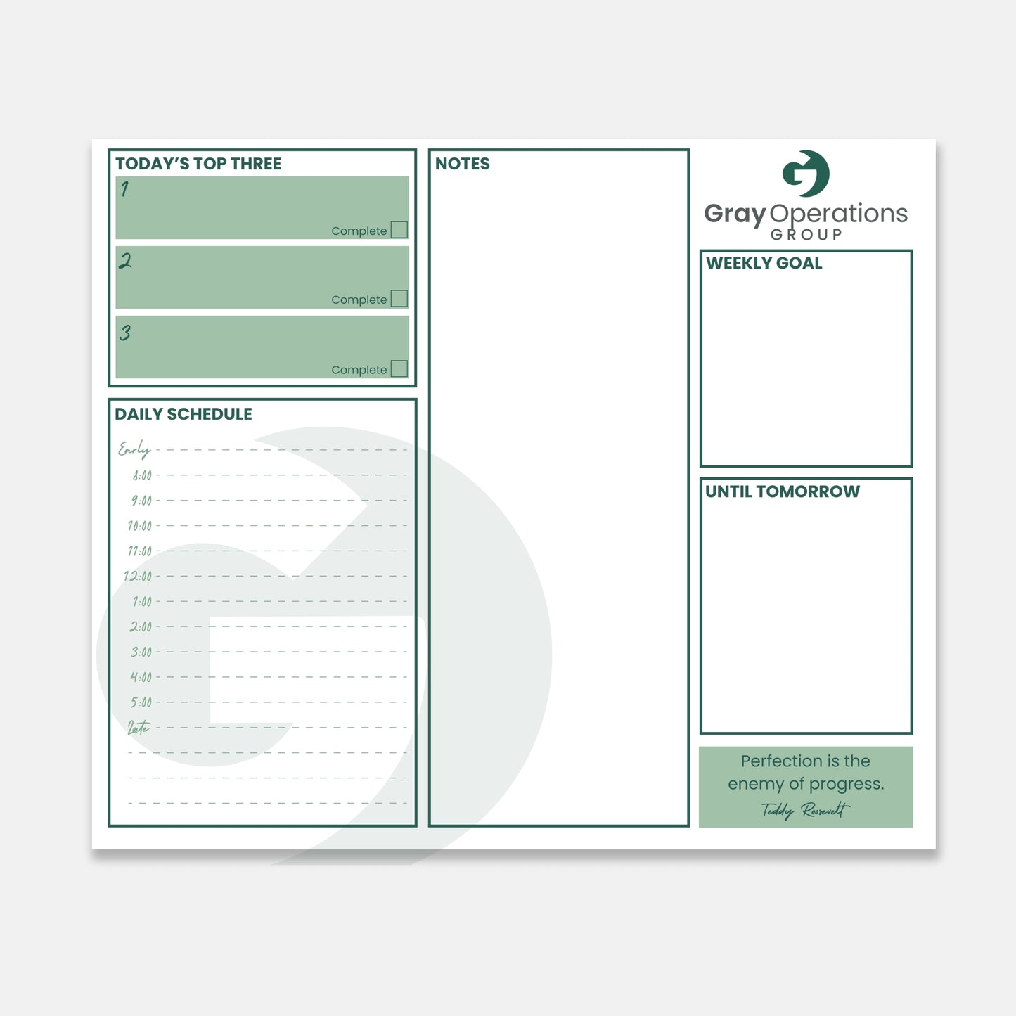 GO Paper Notepad Mousepad - LS