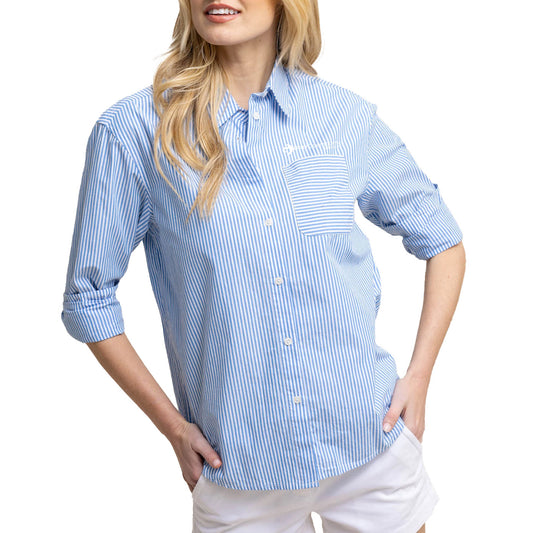 Women's Southern Tide Katherine Stripe Shirt - 10871 - LS