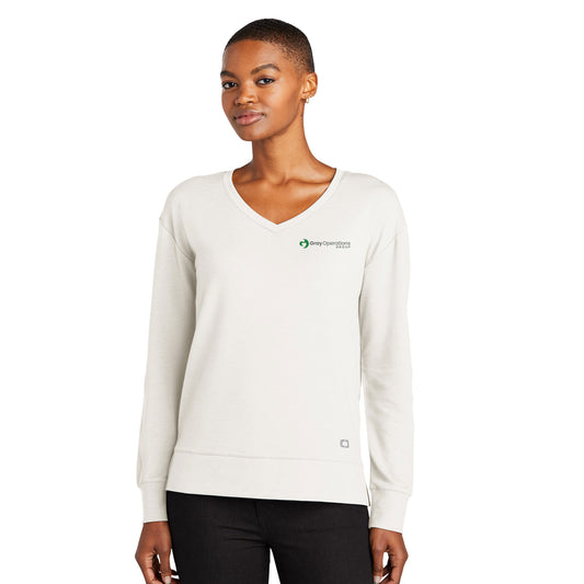 Women's OGIO®  Luuma Flex Long Sleeve V-Neck -LOG825 - LS