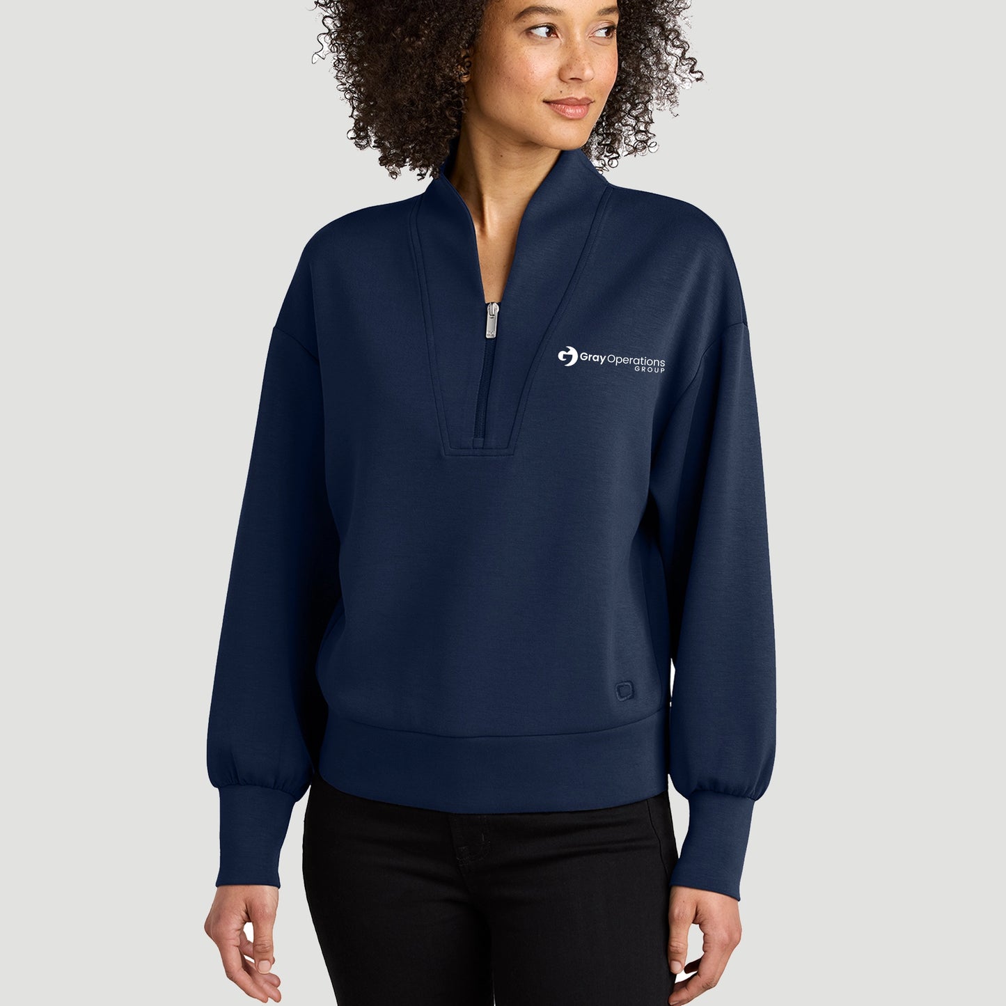 WOMEN'S OGIO® Transcend Quarter-Zip - LOG861 - LS