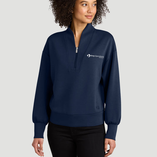 WOMEN'S OGIO® Transcend Quarter-Zip - LOG861 - LS